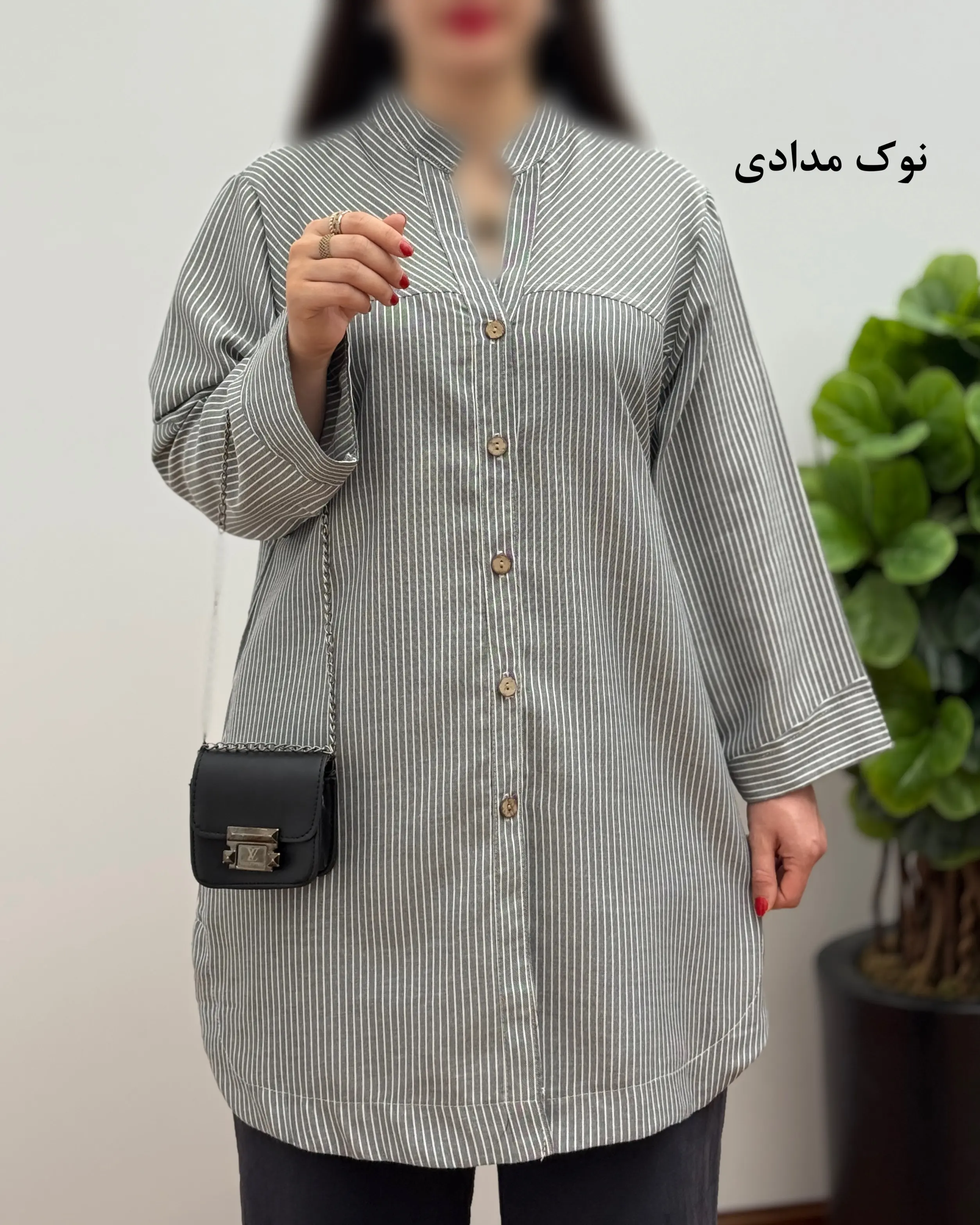 تونیک مانتویی نخی و شیک دخترانه مدل مژگان